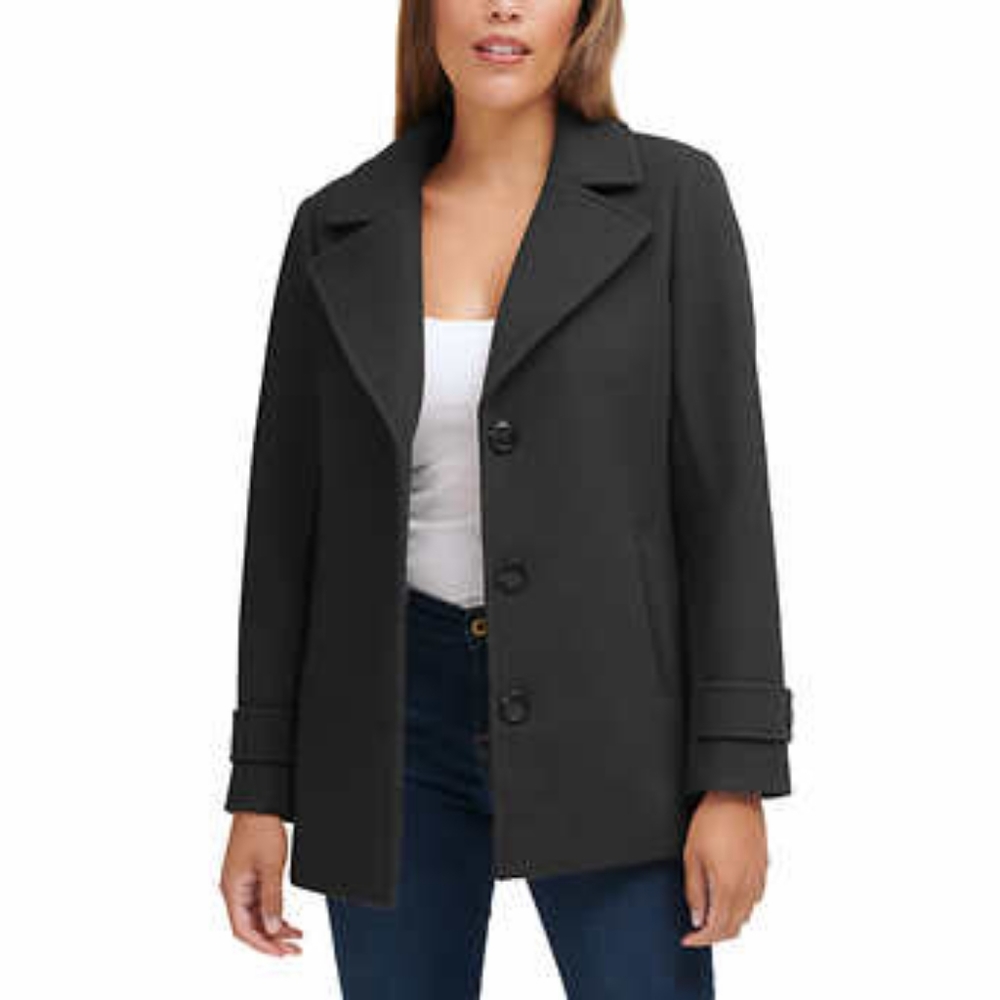 Andrew Marc Ladies' Peacoat, Black